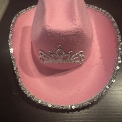 Pink Cow Girl Hat