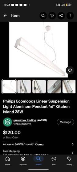 Phillips kitchen island head light new