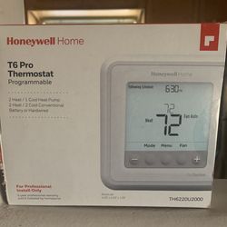 Homeywell T6 Pro Digital Thermostat 