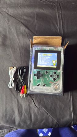 Retro Handheld Gaming Console – Transparent Edition with TV Output & USB Charging