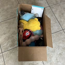 Box of used toys
