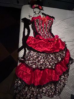 Dia de los muertos costume dress
