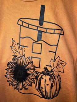 Ice Coffee With Pumpkin & Sunflower TShirt 