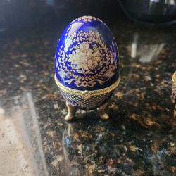 Royal Blue Egg Trinket