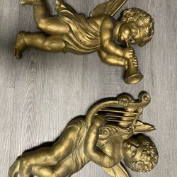 Pair Of Cherubs By Roco incorporated 15 inches tall