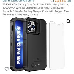 Zero lemon Case+portable Charger Combo iPhone 13 Pro Max