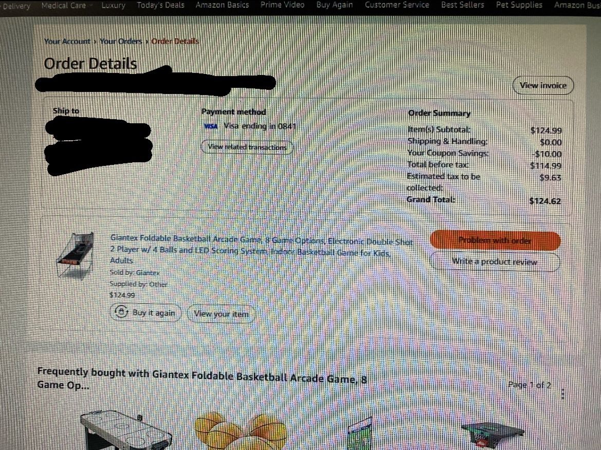 Giantex Foldable Basketball Arcade Game