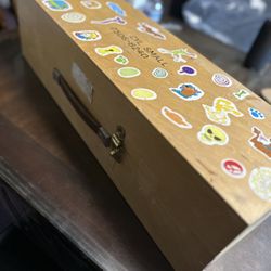 Wooden Treasure Box 25”L x 17.5” H x 17” D