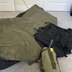 Modular Sleeping Bag System With Bivy Cover