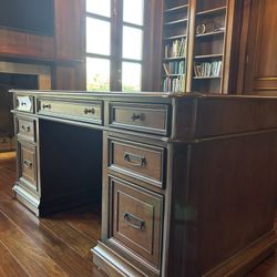 Roanoke Cherry Executive Desk/Credenza