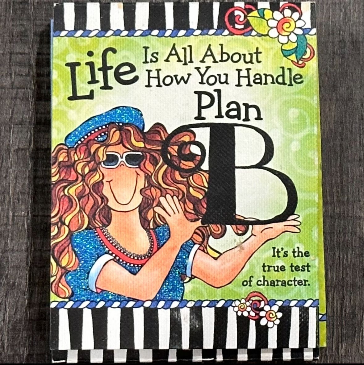 “Life Is All About How You Handle Plan B” Pocket Notepad