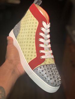 YELLOW RED SPARKLE RED BOTTOM