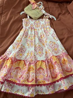 Girls Dress With Purse