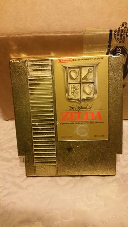 NES The Legend of Zelda gold cartridge Nintendo 1985 vintage Nes-Xl871104 RARE!