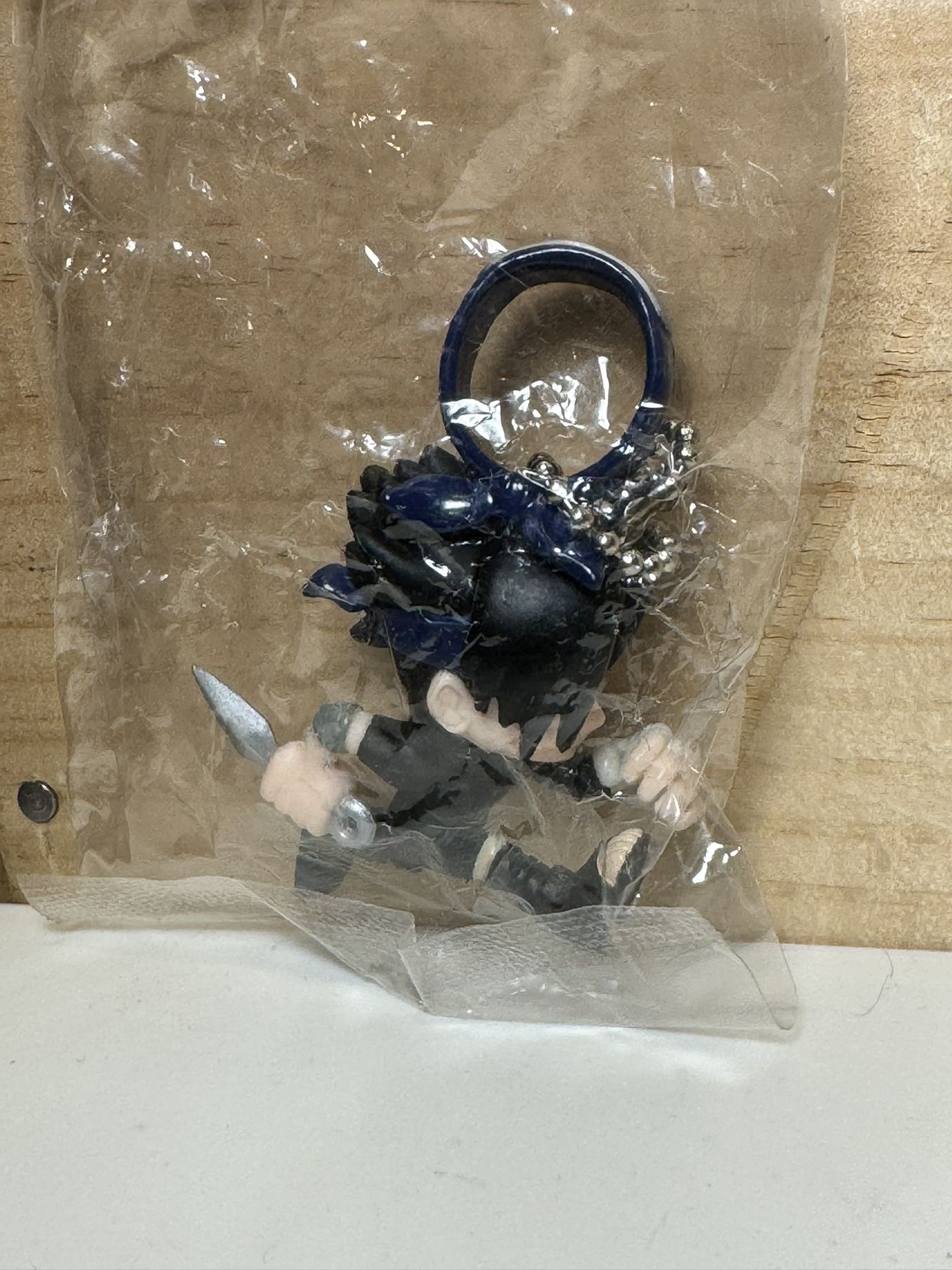 New Sasuke Uchiha Chibi Figure Keychain Naruto, 2", Super Deformed, Ball chain