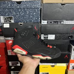 2019 Jordan Black Infrared 6s size 9.5  USED But Clean