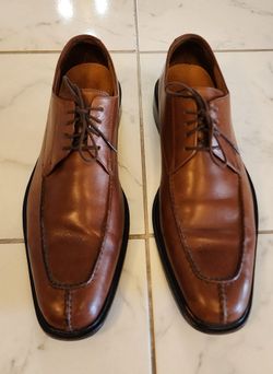 Cole Haan Brown Leather Apron Toe Derby Shoes Size 13 Men's