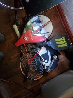 Tennis rackets plus weight