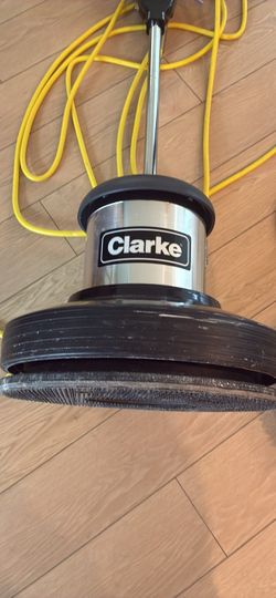 Clarke Cfp Pro 17Hd floor buffer machine. Excellent condition Comes with brush attachment.