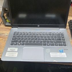 i5 HP EliteBook Folio 1040 G2. Screen cracked, no hd. No ram, no wifi, bottom cover, No screws