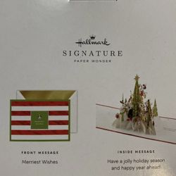 Christmas Cards  By Hallmark- 3D Pop- Up Card