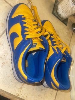 Size 8- UCLA Nike Dunk Low Blue and Yellow Sneakers