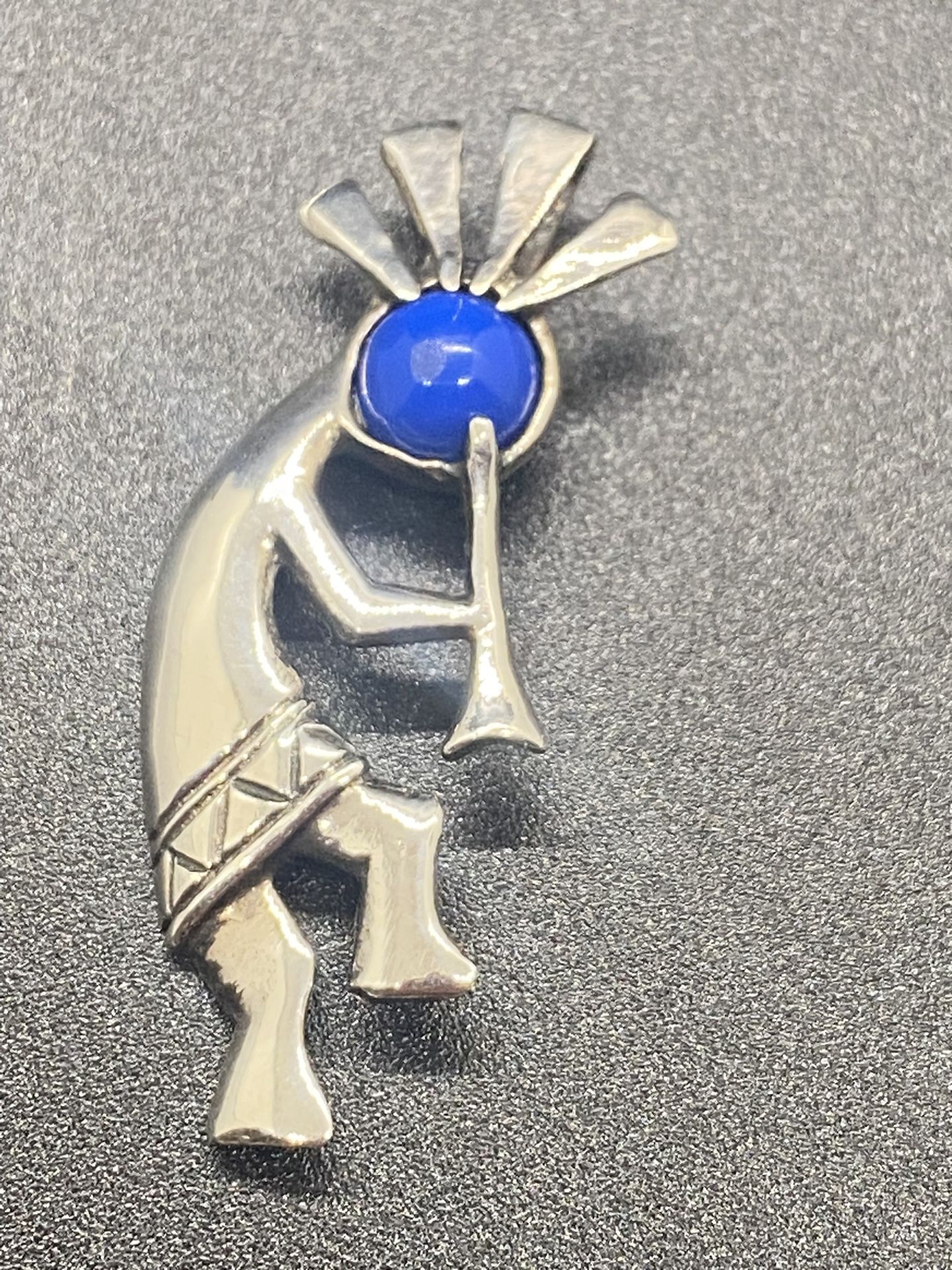 Sterling Kokopelli Pendant