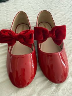 Girls red shoes
