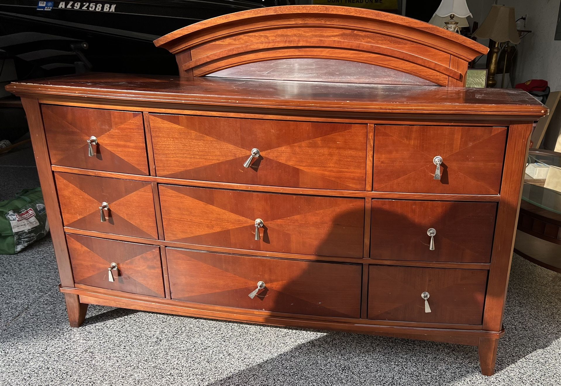 Dresser With Mirror  Pending PU