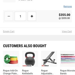 Rogue 100 Lbs Pair Of Dumbbells 