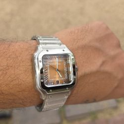 Santos Brown Dial Automatic Watch