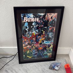 Custom Batman/Superman Picture Frame 