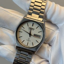 Seiko Quartz Type 2 Silver Dial Watch