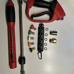 Pressure Washer Gun W/ Tips and Extension