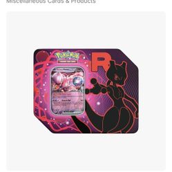 Team Rockets Mewtwo Tin