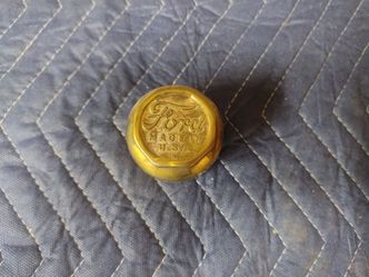 Vintage Ford Made in USA Brass Hub Cap