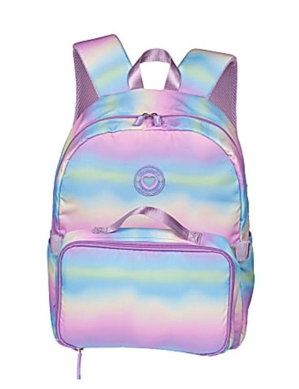 Laptop Compartment Backpack And Lunch Cooler, Rainbow
15" laptop compartment.
Made of durable polyester.
2 bottle holders.
Padded stra