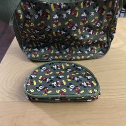 Disney Mickey Mouse travel bag with make Up pouch