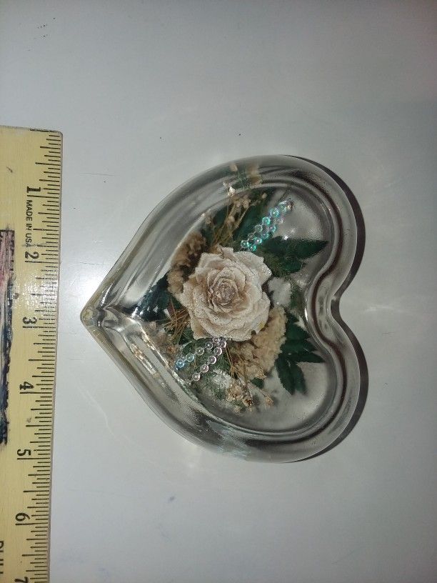 Glass Encased Flower