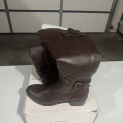 Brown Wide Calf boot