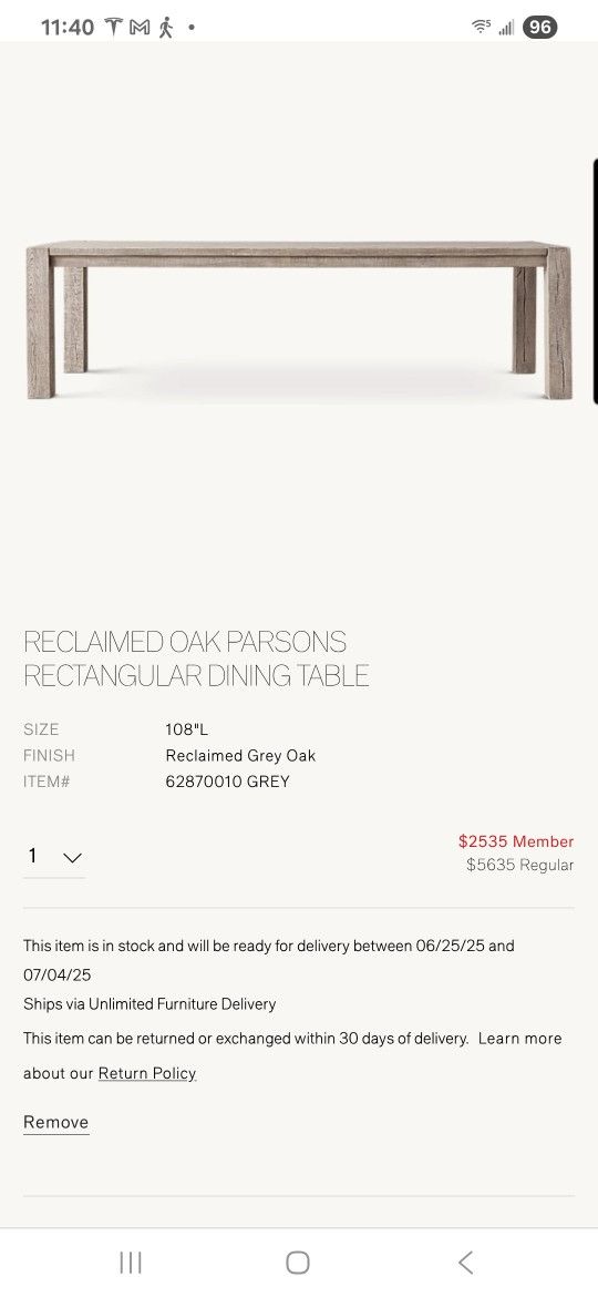 Reatoration Hardware Dining Table Set