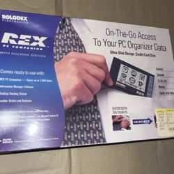 1998 Franklin Rolodex REX PC Companion REX-3-DS Electronic Organizer NEW SEALED $80
