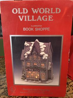 Lighted Ceramic Building For Christmas Village