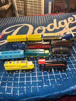 Wooden Toy Train Cars Mixed Lot