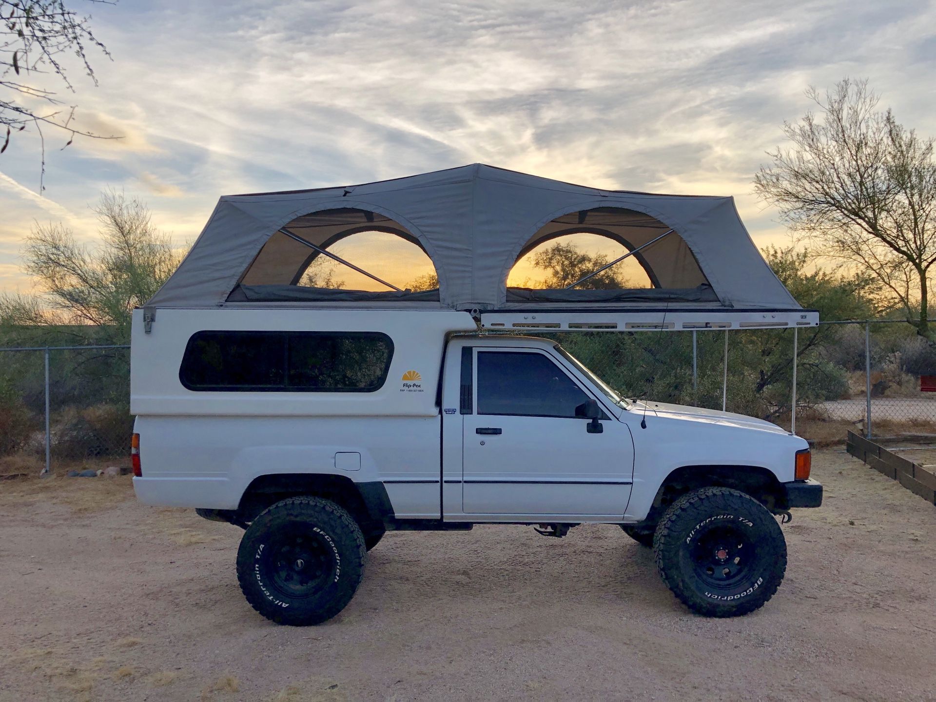 Flip-Pac camper shell (Toyota not for sale)