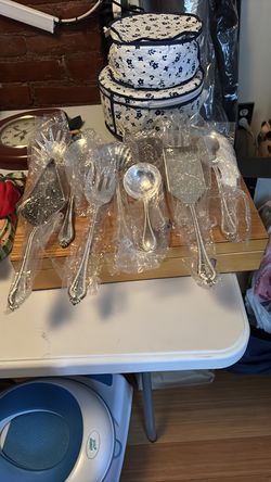10 piece sterling silver serving set