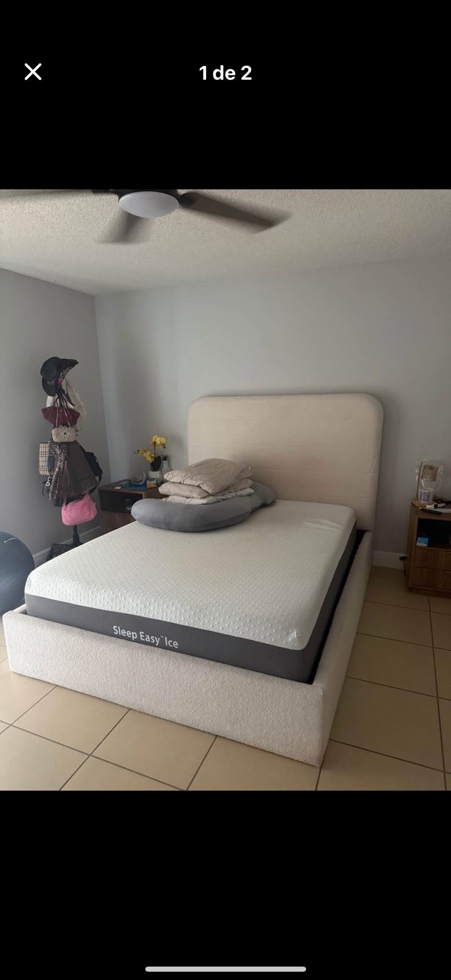 Bedroom set with mattress / juego de cuarto