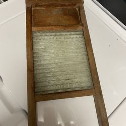 Vintage Glass Washboard 