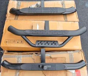 Universal Tow Hitch Step Bars Chevy Gmc Ford Ram Dodge Chevrolet Toyota