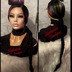 Human Hair Blended Lace Front Wig 